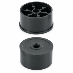 Tapón de inserción con tuerca para tubo redondo 50 mm M8 inserto roscado EMFA GmbH