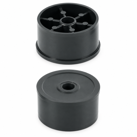 Tapón de inserción con tuerca para tubo redondo 60 mm M8 inserto roscado EMFA GmbH